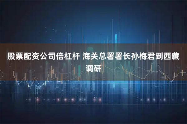 股票配资公司倍杠杆 海关总署署长孙梅君到西藏调研